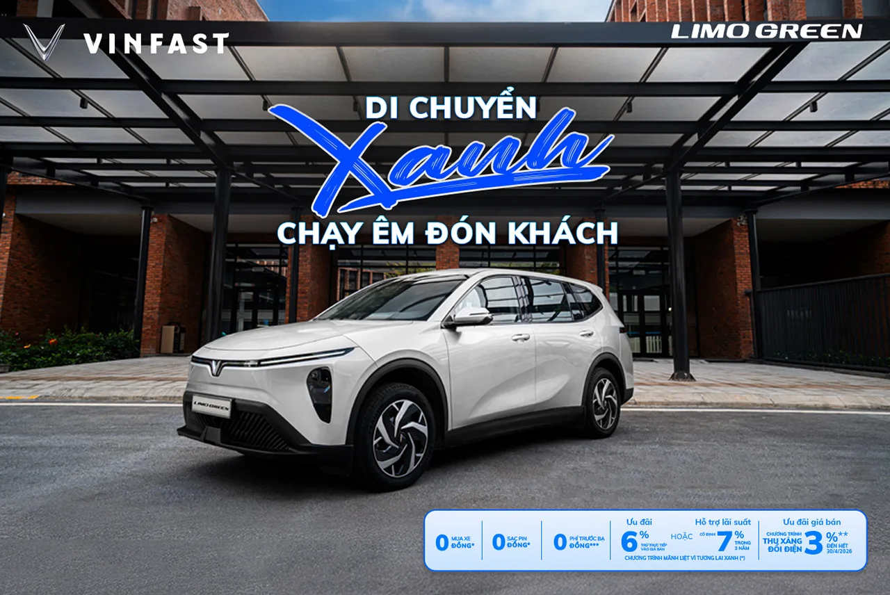 LIMO GREEN - DI CHUYỂN XANH, CHẠY ÊM ĐÓN KHÁCH